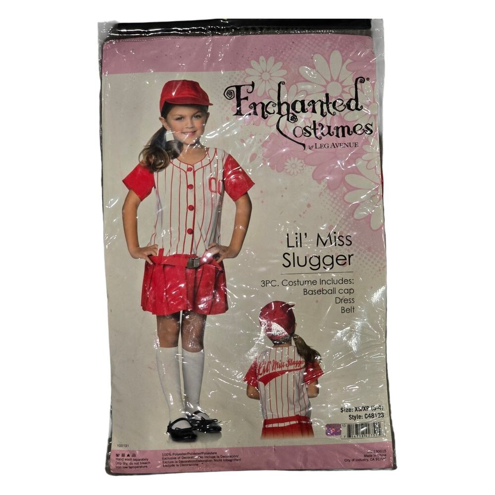 Enchanted Costumes Leg Avenue Lil' Miss Slugger Girl's Halloween Costume